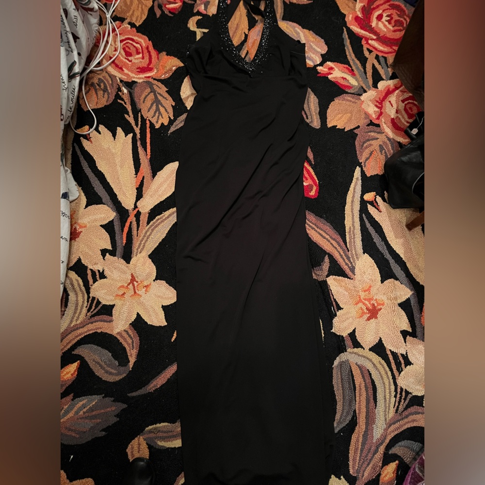 Elegant Black DJ Nights by Laura Ryder 1930’s reproduction Evening Dress